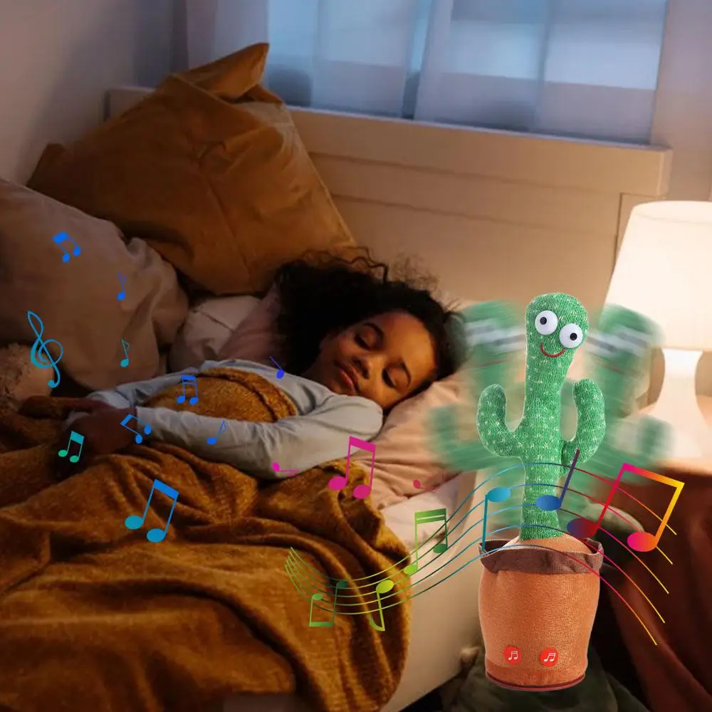 

Dancing Cactus Electronic Dancer Cactus English Version Talking Electronic Dancer Toy Record Interactive Dancing Plush Toys