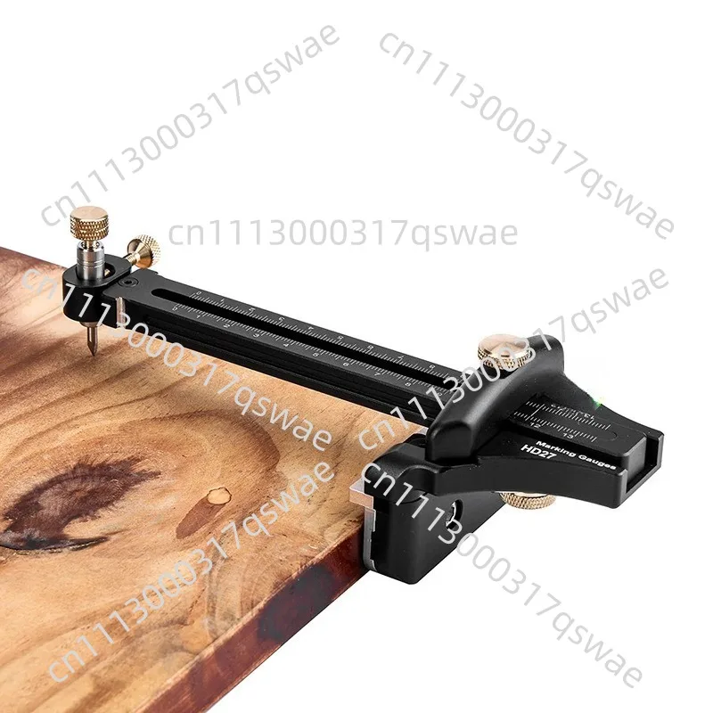 Woodworking measuring ruler Aluminum alloy scribing ruler Square  Measuring Multifunctional limit Hong pair