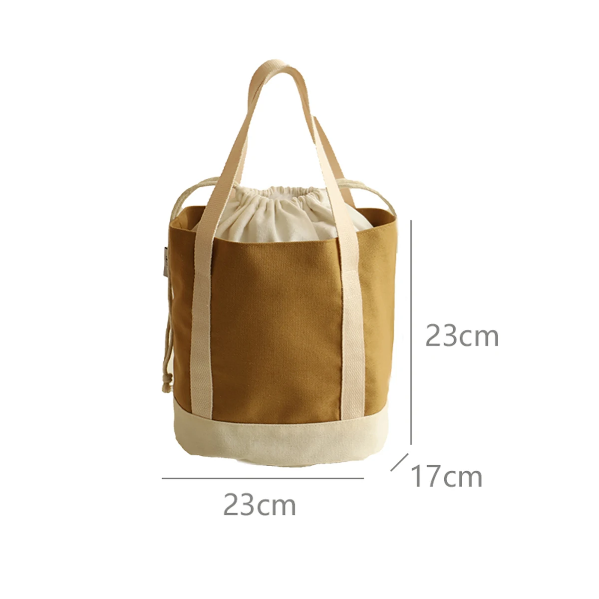 Japanische, verstärkte, strapazierfähige Lunchtasche aus Canvas, tragbare Lunchtasche, tragbare Lunchtasche für Schüler und Büroangestellte. – Detail 2