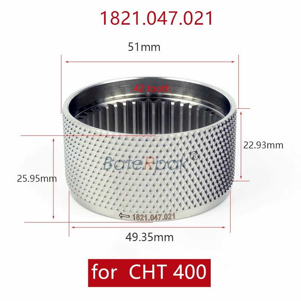 BateRpak puleggia di tensione ruota dentata anteriore 1821.047.021 adatta alla reggiatrice elettrica CHT400, 1 pezzo prezzo, Made in China