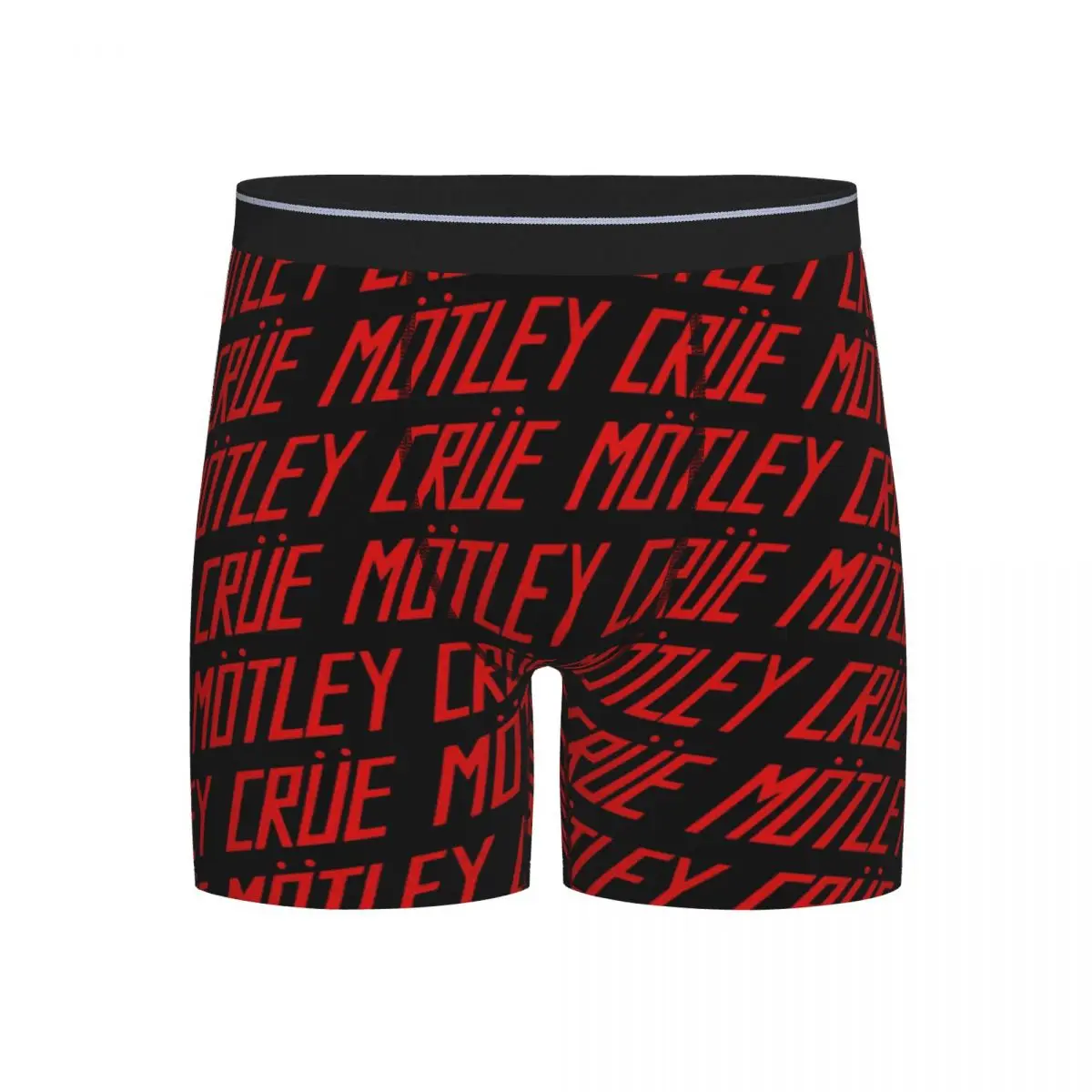 

Long Boxer Underpants Shorts Motleys Crues Metal Rock Panties Men Comfortable Underwear for Homme Man Boyfriend Gift
