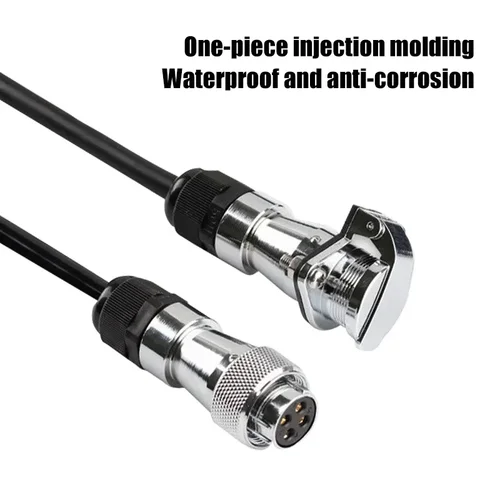 Imagen 2 del producto J6P Jiefang Vehículo 4Pin Monitoreo Conector de cable de resorte J6P JH6. Cámara de visión trasera dedicada para cable de conexión de imagen de marcha atrás