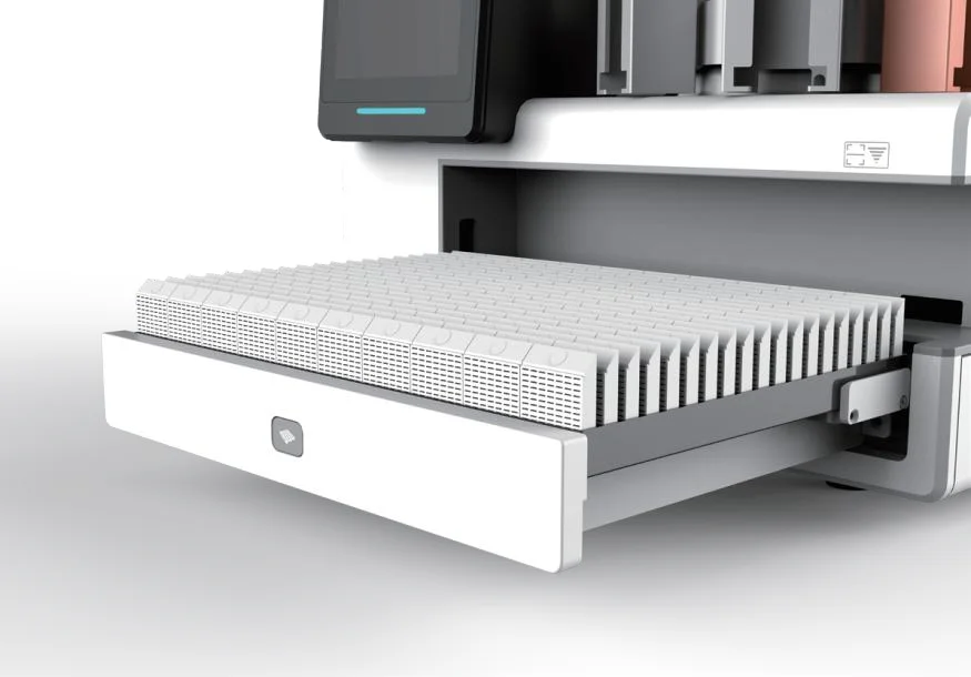 Round fin Histology Labs Tissue Embedding Kassetten drucker