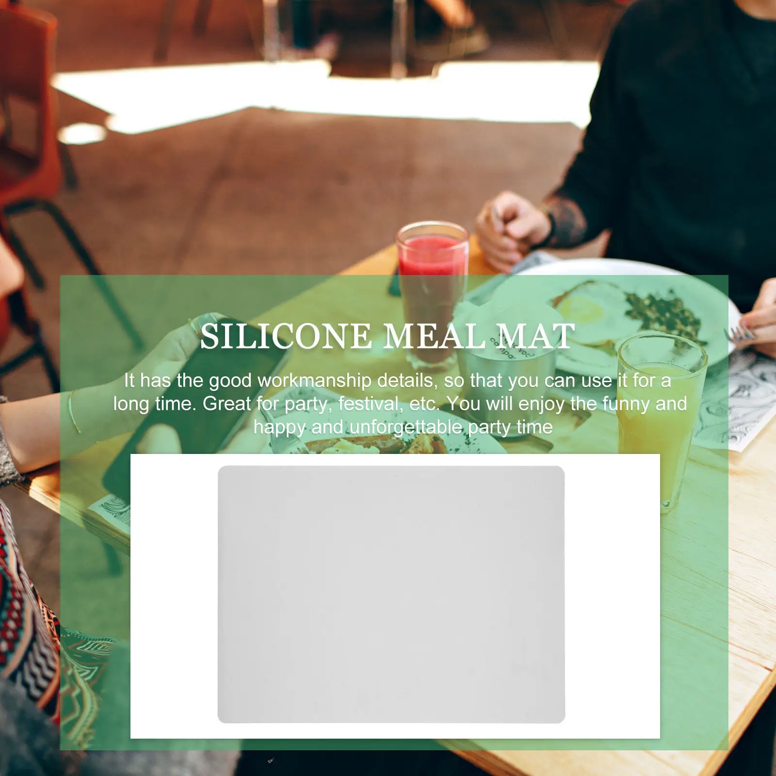 

4pcs Silicone Placemats Non-Slip Heat-Resistant Waterproof Dining Table Mat For Home Hotel Restaurant Kitchen Use Washable