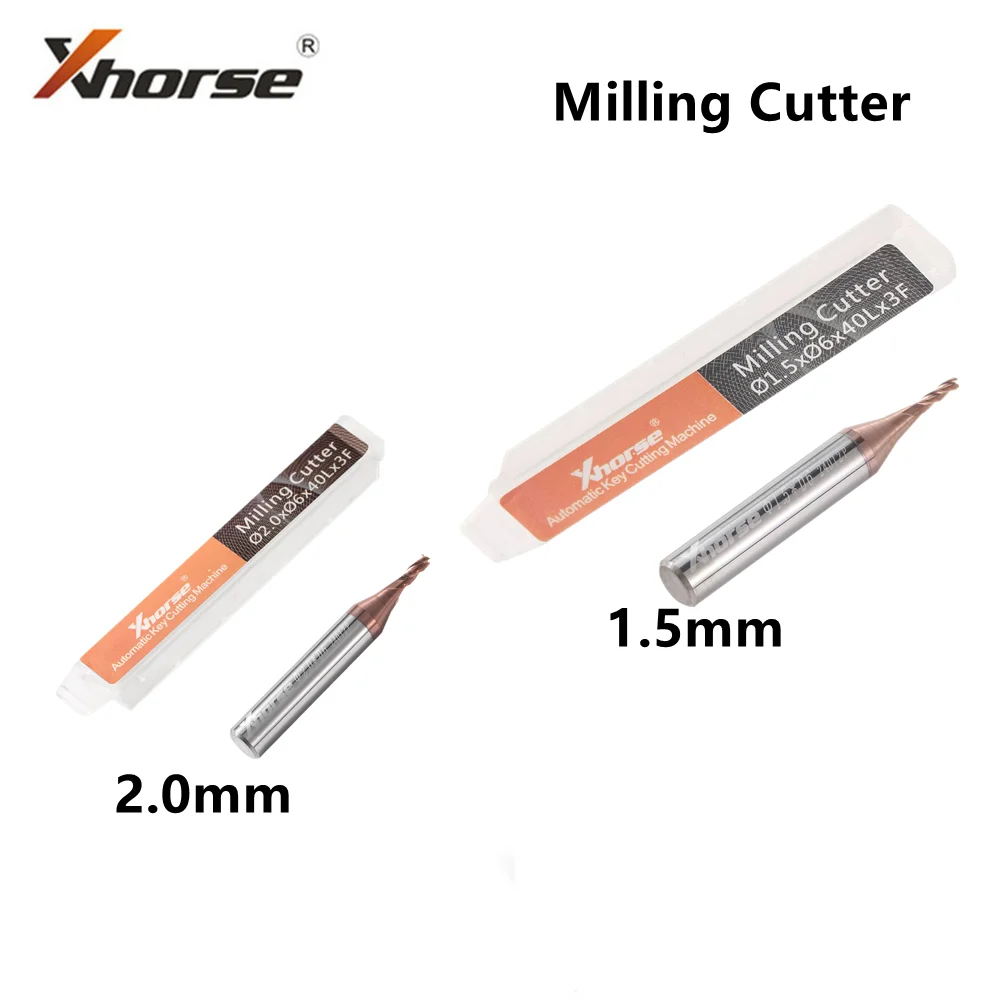 1/5 pièces, fraise Xhorse de 1,5 mm / 2,0 mm pour machine de découpe de clés Condor XC-MINI / Condor MINI Plus / Dolphin XP005 / XC-002.