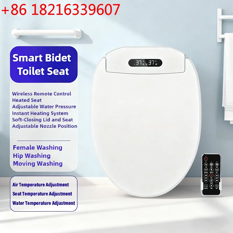 YAO YAO Smart Bidet Toilet Seat Heated Instant Heating Warm Air Dryer Remote Control Feminine Wash Night Light Toilet