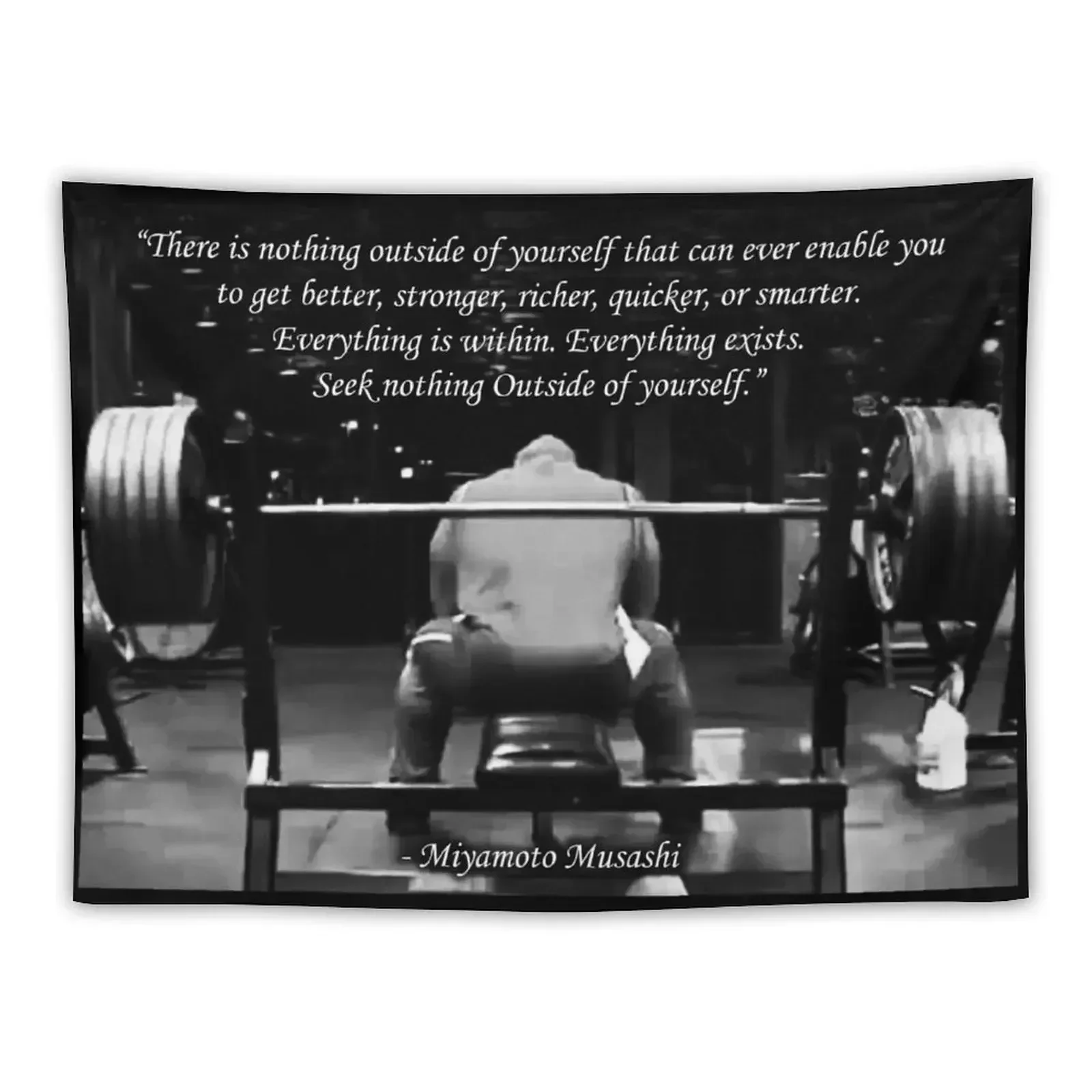 Bodybuilding Inspirational Workout Quote Tapestry House Decor Wall Mural Tapestry