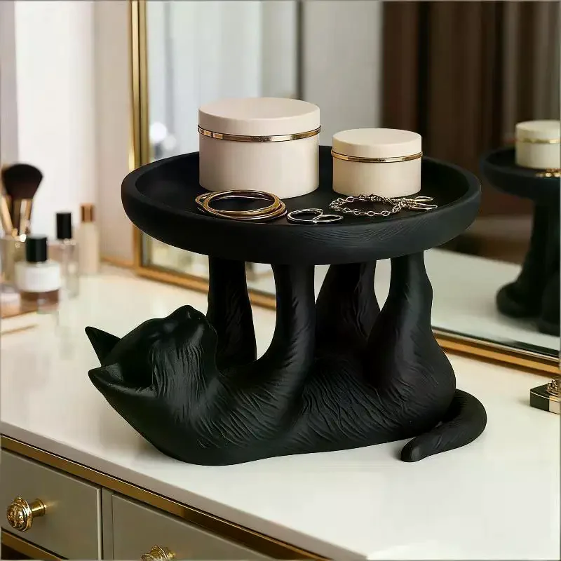 

3D Printed Fun Cat Jewelry Tray, Playful And Cute Cat Design, Novel Style, Ideal For Desktop Organization