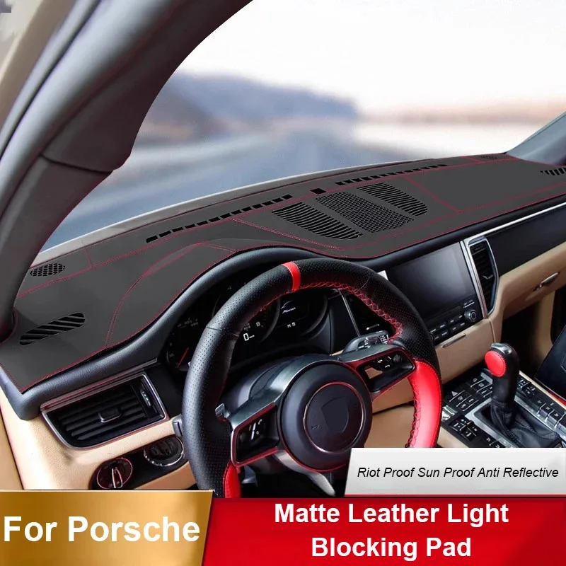 Car Dashboard Cover Console Instrument Sunshade Anti-UV Carpets Protection Mats LHD For Porsche Cayenne Panamera Macan 718