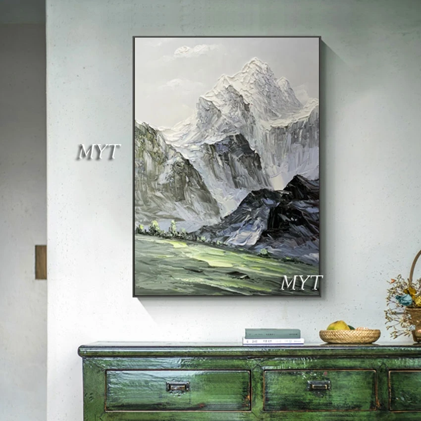 

Unframed Wall Art Decoration Canvas Handmade Large Living Room Picture Beautiful Landscape Painting Home Decor Custom Artwork