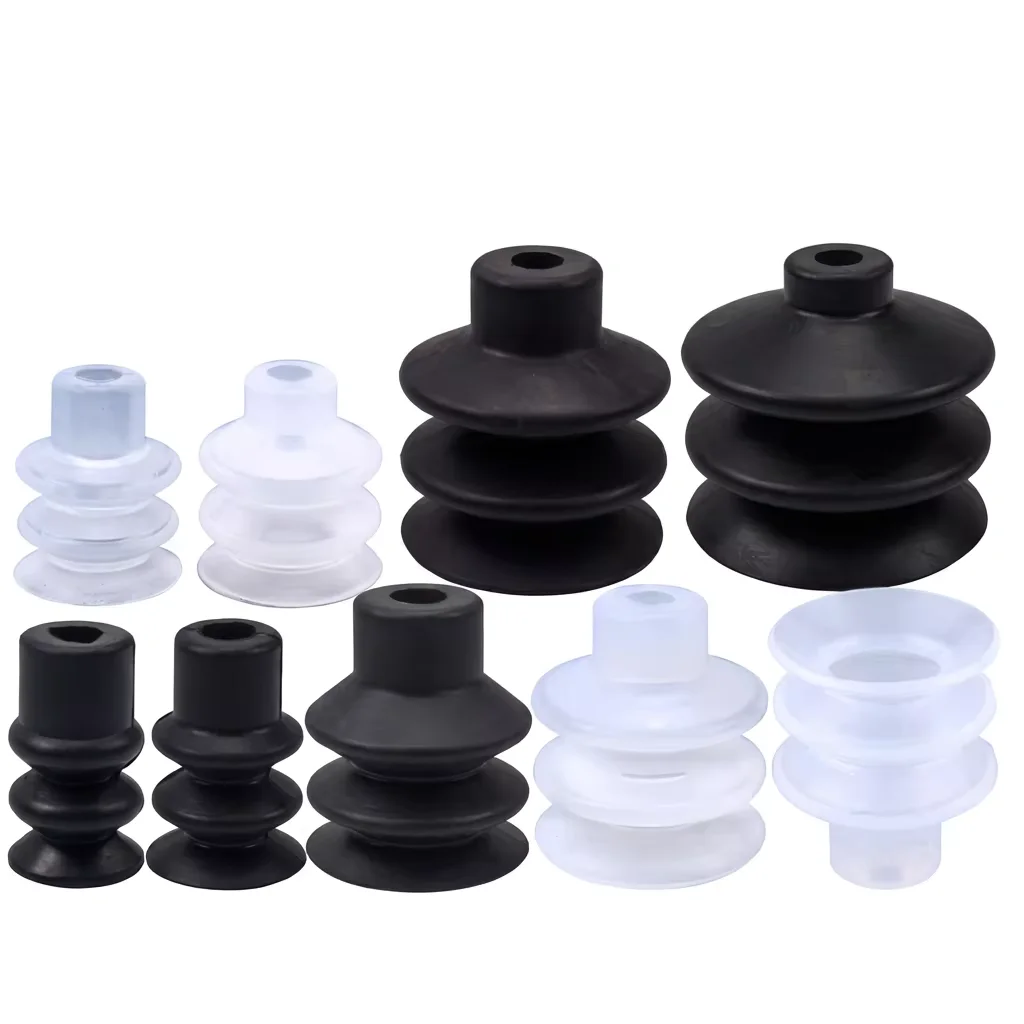 Industrial Robot Arm Vacuum Suction Cup PCG 10/20/30/40/60/90 Pneumatic Manipulator Chuck Silicone Multi-Layer Sucker Nozzle