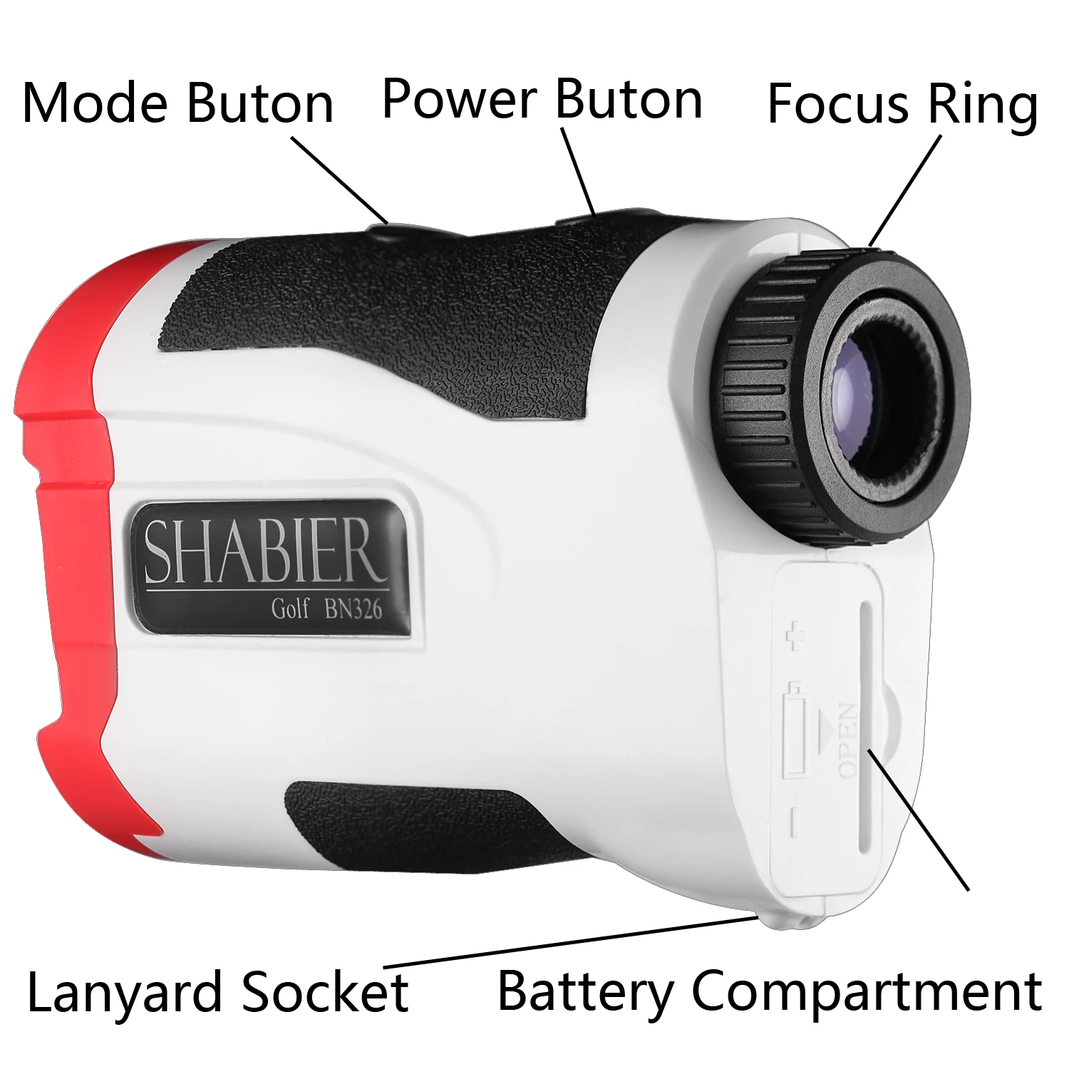 Shabier laser rangefinder 700m-900m golf caça range finder 7x com bandeira bloqueio vibração inclinação compensação medidor de distância