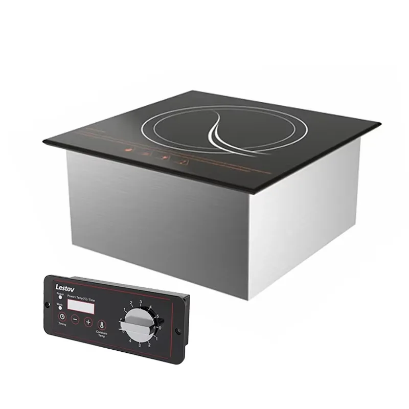 

Full glass built-in commercial induction cooker restaurant kitchen 380V