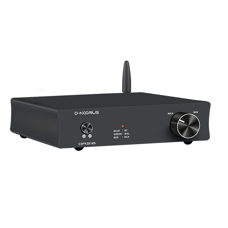 O-NOORUS OA316  Dual TPA3116 Power Amplifier 200W Fully Balanced HIFI Class D Bluetooth 5.0 Speaker Receiver Aptx RCA TRS Input