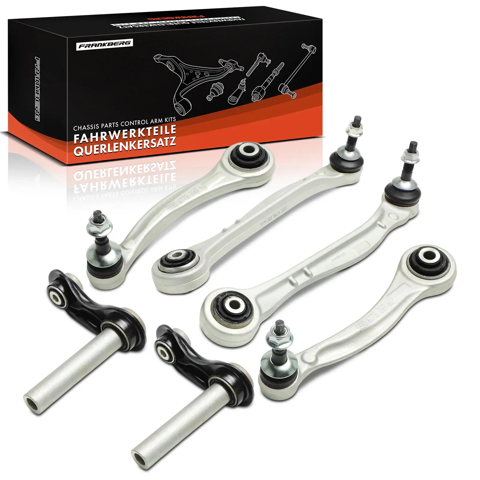 Frankberg 6-teilig Querlenker Satz Hinterachse Links Rechts oben für BMW X5 E70 X6 E71 E72 2006-2014 33324046917 6779388 6770963