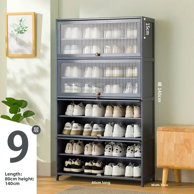 

Firm Shoe cabinet multi-layer storage rack household simple door entry balcony indoor large-capacity dust-proof shoe rack