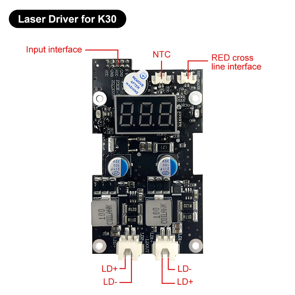 LASER TREE LT-K30 Laser Moudle Accessories Copper Core Protection Window Lens Driver Board