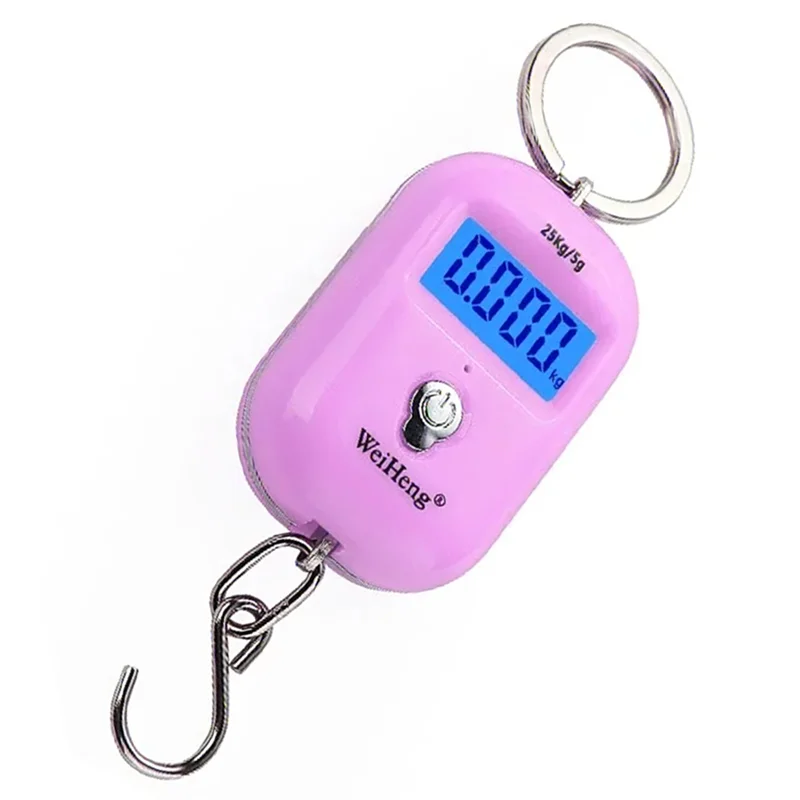 

Weiheng Backlit Mini Digital Luggage Scale, Portable 25Kg Weight Capacity With 5G Precision