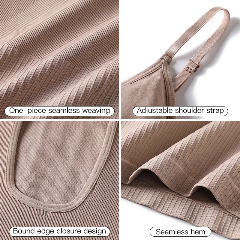 Women Shaper New Slim Fit Dress V-Neck Adjustable Tummy Control Full Slips Seamless Breathable Body Shaper Slim Bodysuit image 6
