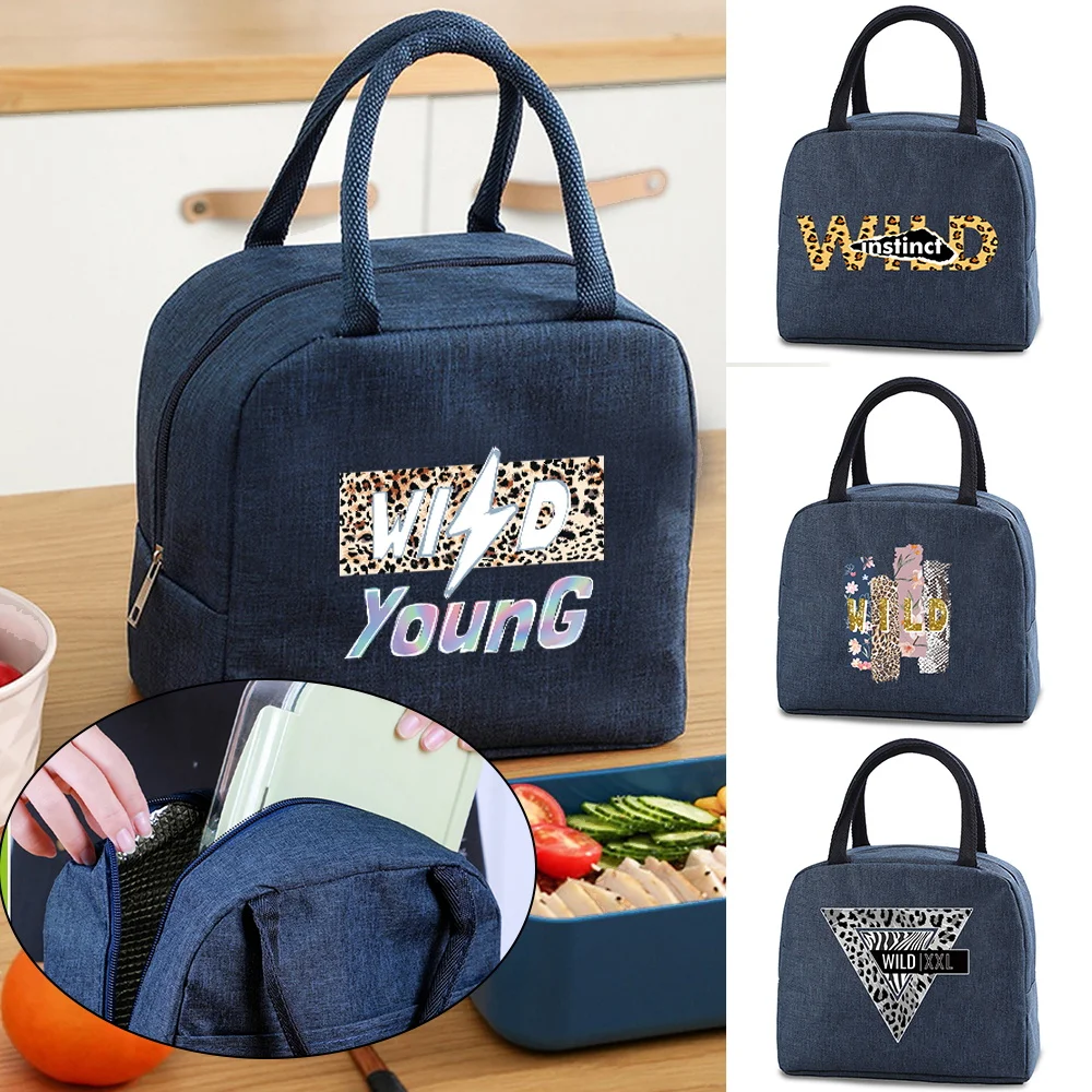 

Cooler Lunch Bag Women Portable Insulated Bento Tote School Picnic Office Thermal Food Storage Pouch Outdoors Lunch Handbag