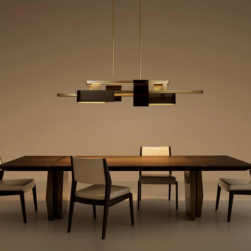 

Подвесной светильник для ресторана, бара в скандинавском постмодернистском стиле, новый подвесной светильник 2025 года, дизайнерский светодиодный художественный подвесной светильник из нержавеющей стали по индивидуальному заказу