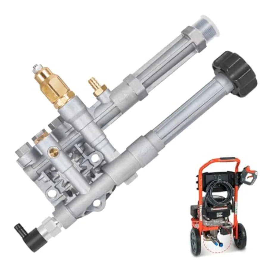 

AUTOBABA Pressure Washer Pump Head Assy Compatible with AR42940 AR Pump-SRMW2.2G26/ RMW2.2G24 Pump Head AR42518 AR43061 AR42940