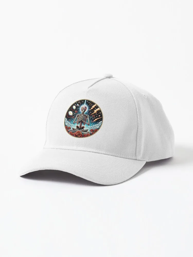 

Skeleton Trance In The Cosmic Universe Cap For Unisex Adult Outdoor Casual Sun Baseball Caps New Fashion Hat