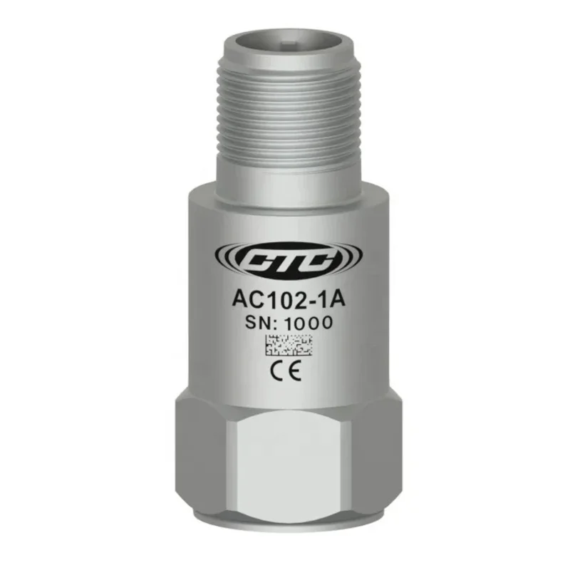 Advanced CTC AC-102 PZT Ceramic Sensing Elements Accelerometer Top Exit Connector / Cable