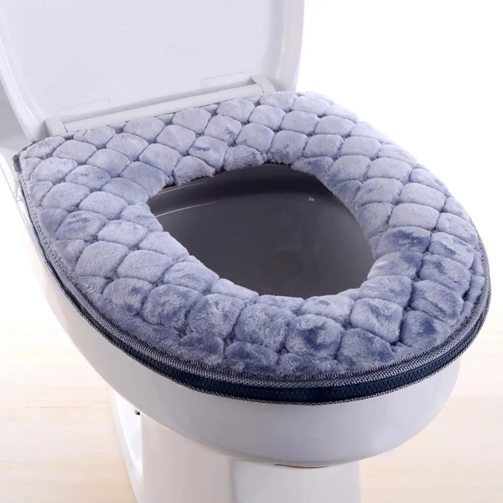 1Pcs Toilet seat cover Autumn Winter New Nordic Style Pure Color Thick Toilet Cushion Soft And Comfortable Toilet Seat Toilet