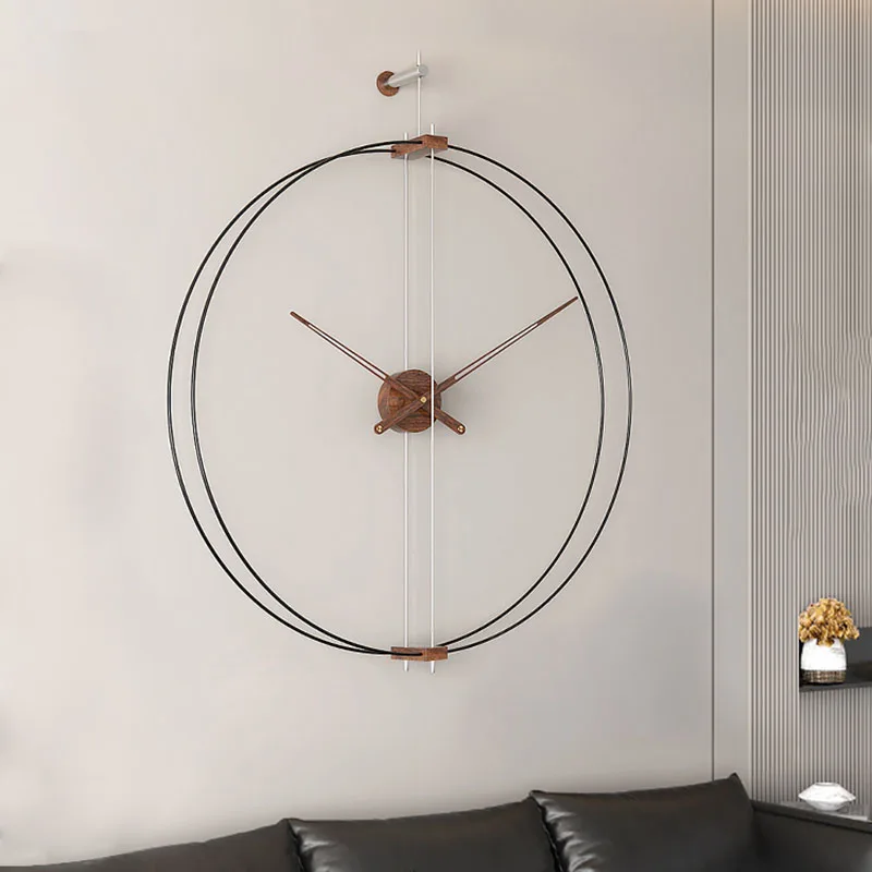 

Big Size Living Room Wall Clocks Vintage Bathroom Aesthetic Creative Wall Clocks Round Restaurant Horloge Murale Wall Decor