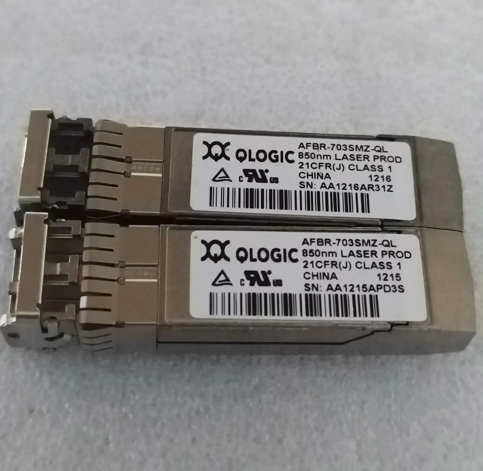 1 Uds módulo Qlogic 10gb SFP/AFBR-703SMZ-QL/10G SFP +/módulo de canal de fibra Qlogic 10g/interruptor qlogic 10g/fibra qle sfp/red sfp