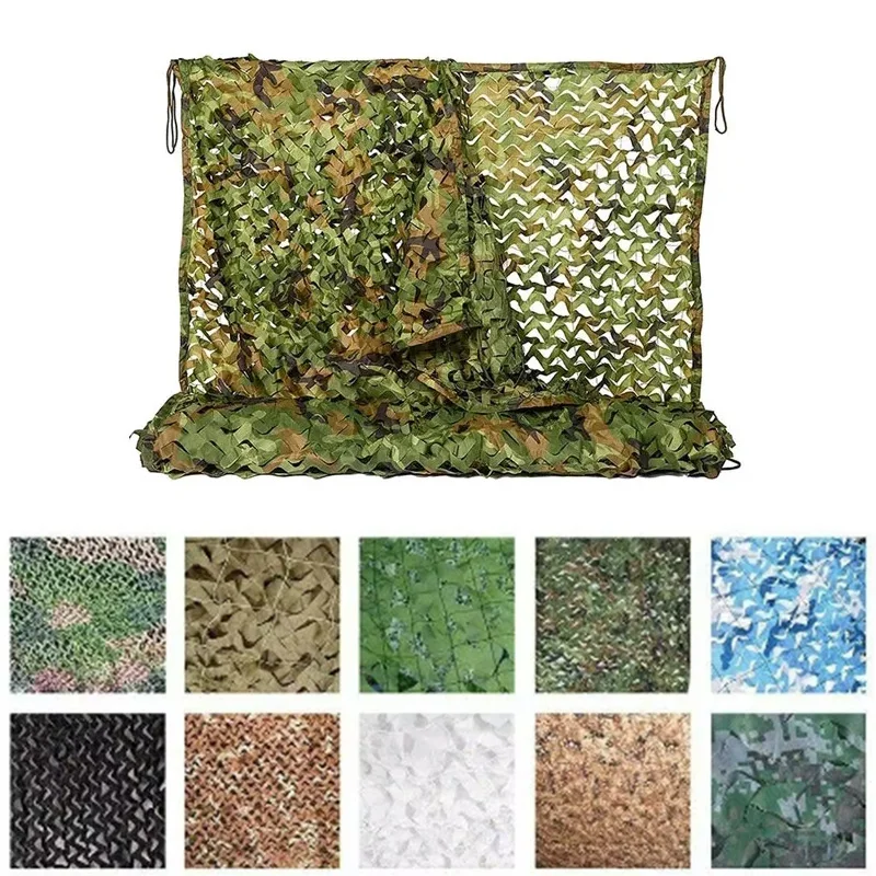 camouflage net Hunting camouflage net Garden gazebo net Car awning white blue green black jungle desert color 3x10m4x5m