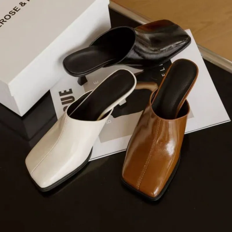 

Sequins Туфли Женские Metal Buckle Zapatos Mujer 2024 Tendencia Slingback Heeled Sandals Pointed Toe Pink Shoes For Women Summer