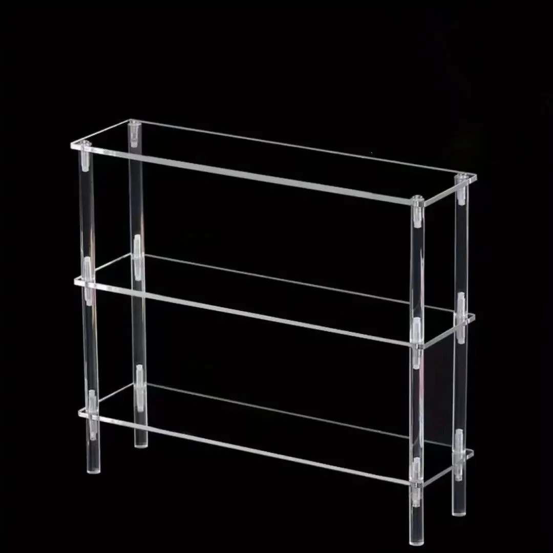 Vertical Acrylic Display Riser,Perfume Stand Organizer,Clear Acrylic Display Shelf for Food,Cupcake,Amiibo Funko POP Figure