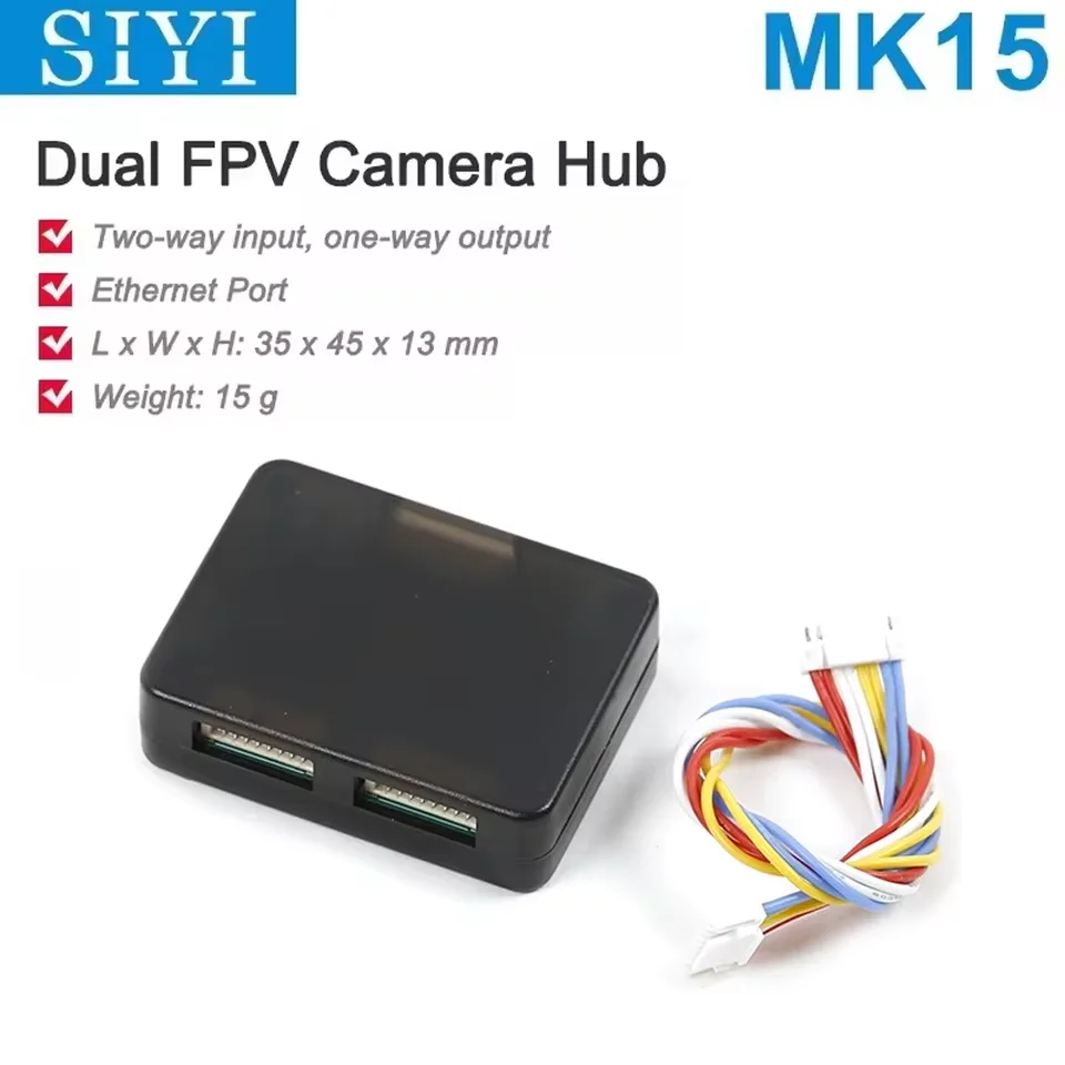 Hot Selling SIYI MK15 Dual FPV Camera Hub Effecient Essential Accessory for MK15 HM30 MK32 Air Unit FPV Drones