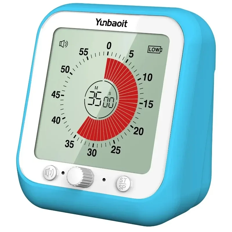 Digital 60-Minute Visual Timer with 3.5-Inch Colored Screen Countdown Timer for Kids Or Adults