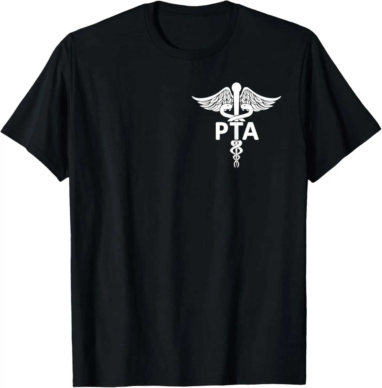 PTA Physical Therapy Assistant Gifts Medical Caduceus Logo T-Shirt