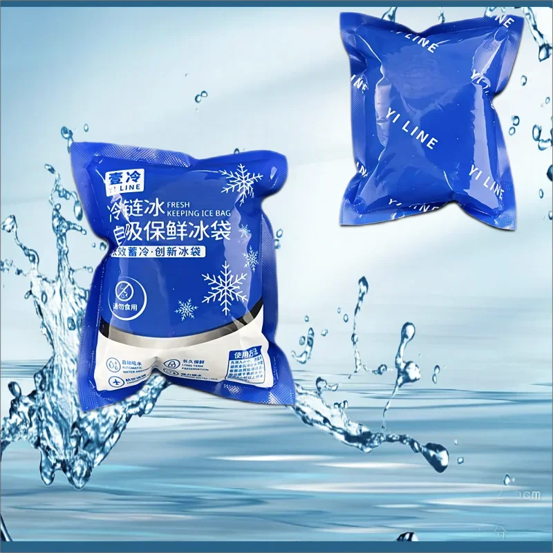 Self-Priming Ice Pack Bag Reusable Water Icing Cooler Bag Pain Cold Compress Drinks Refrigerate Food Keep Fresh Ice Packs