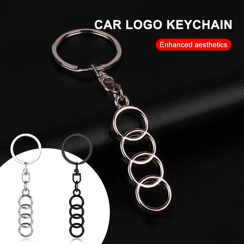 Car Key Chains Keyring Pendant Metal Keychain Holder For Audi sline TT Q2 Q3 Q5 Q7 Q8 A3 A4 A5 A6 A7 R8 B5 B6 B7 B8 C5 C6 C7 V8