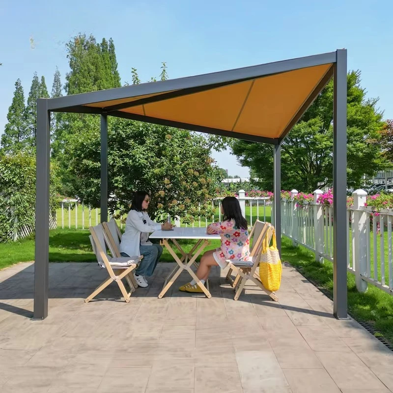 Simple Triangle Shaped Tent 2.5mx2.5m 3mx3m Patio Sun Shades Canopy Sunproof Pergola & Gazebo for Balcony Backyard 4-6 Persons