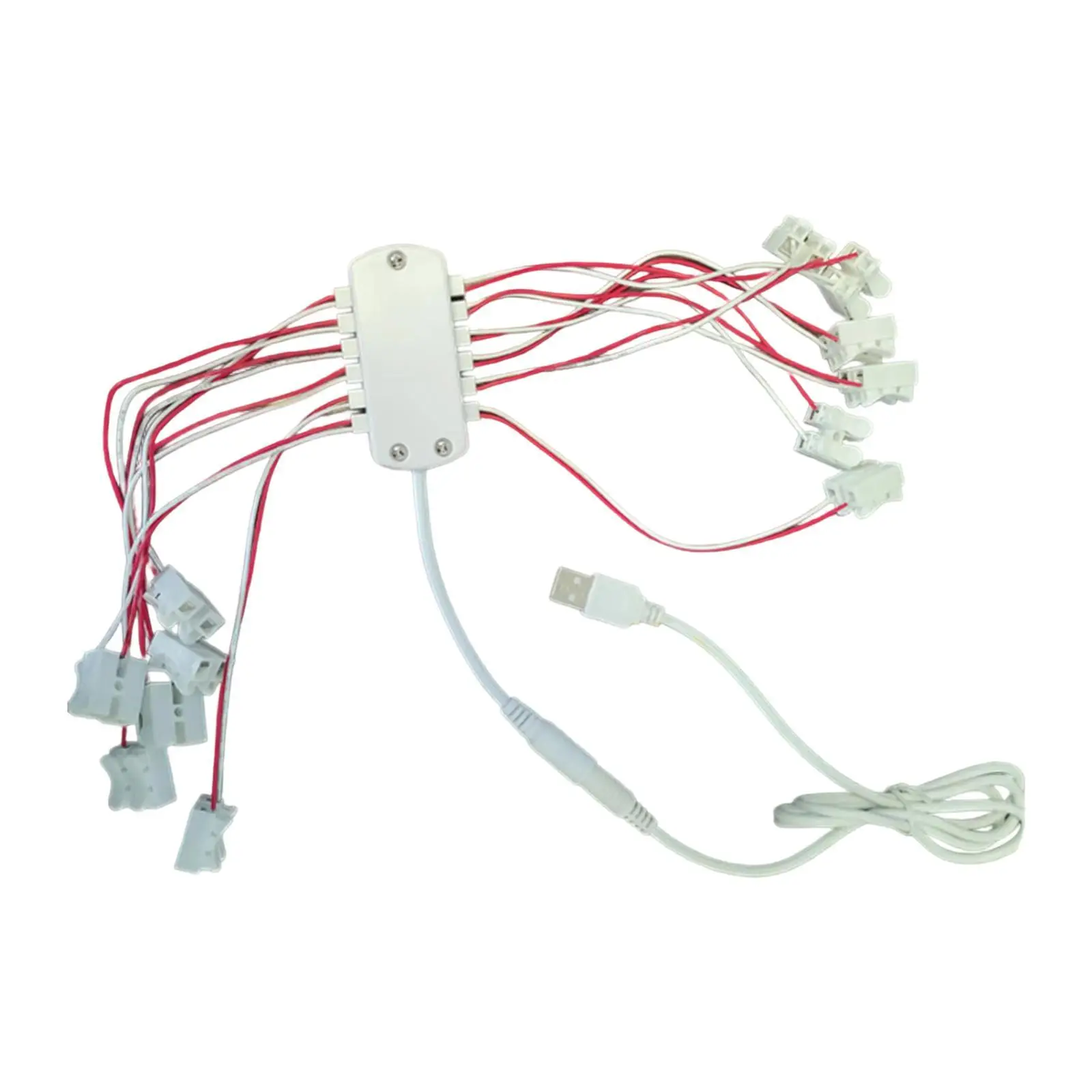 5V USB Power Supply 12 Ports USB Plug Power Output for Miniature Garden Model Trains Building Models Model Railroad Street Light