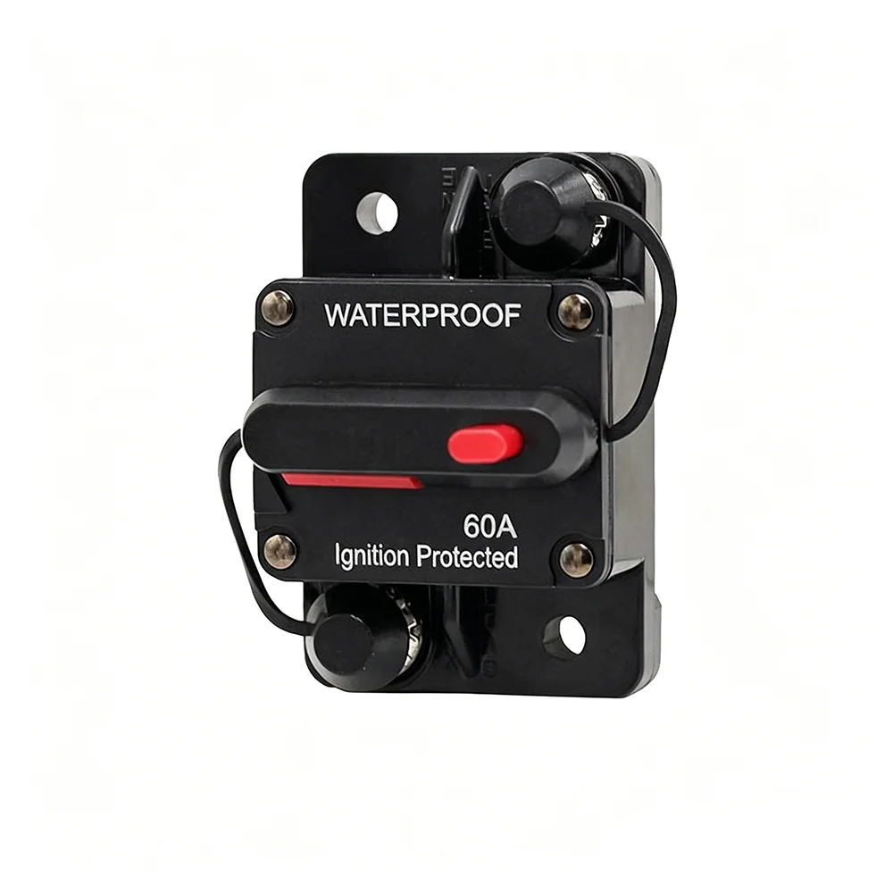 Circuit Breaker DC Waterproof 20 to 300A Manual Reset Overload Protection Fuse for Car/RV/Boat/Marine/ATV/Truck for Audio System