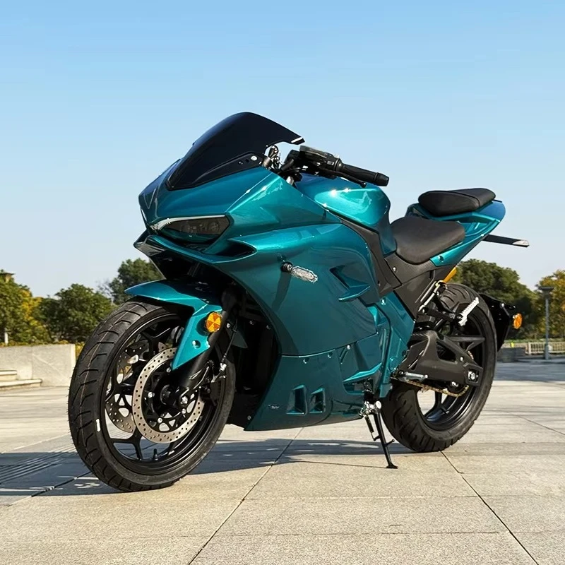 High-Speed 5000W Central Chain Motor Off-Road Electric Motorcycle 72V Lithium Battery 3000W Racing Adults Version Available