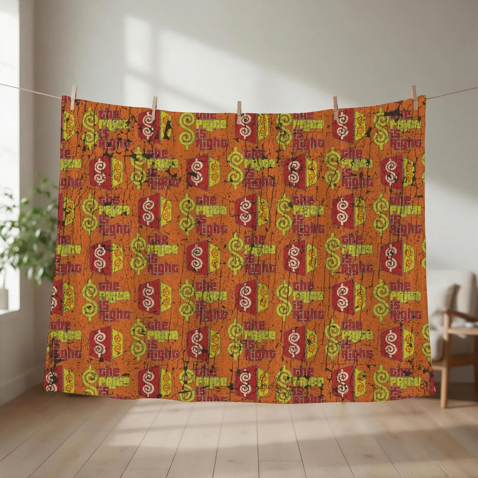 The Price Is Right 1956 Throw Blanket couch cozy soft plush fuzzy picnic outdoor blanket