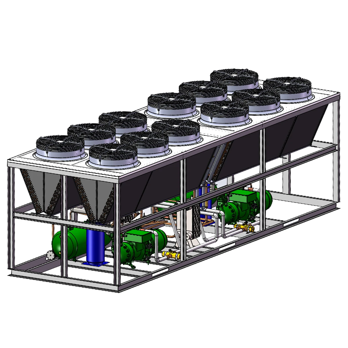 75+75kW Dual Coolant Condenser Assembly Complete As Heat Pump Water Heater Provides All-in-one Professional Sourcing Solution