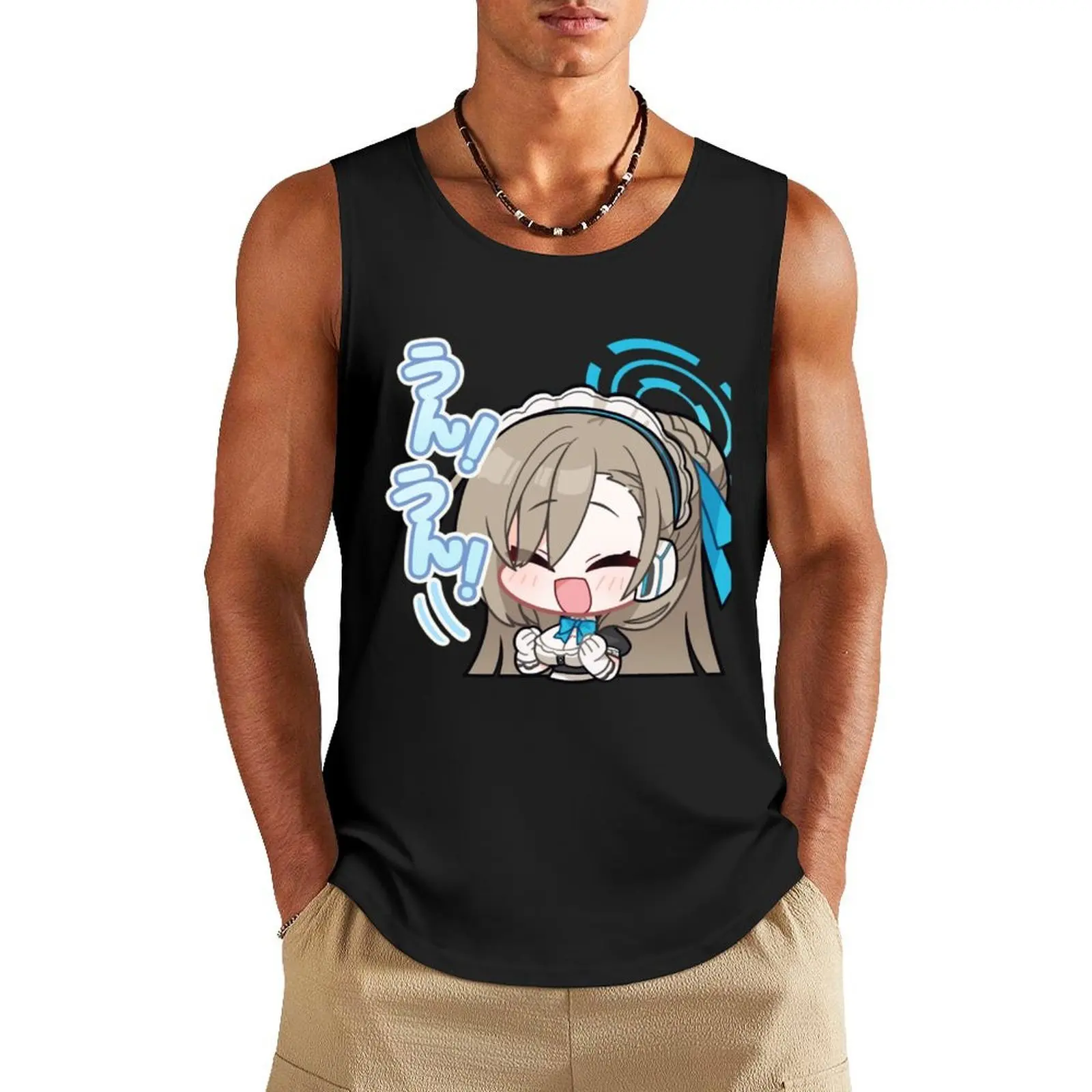 

Asuna Blue Archive Tank Top sports vest quick-drying t-shirt T-shirt for fitness