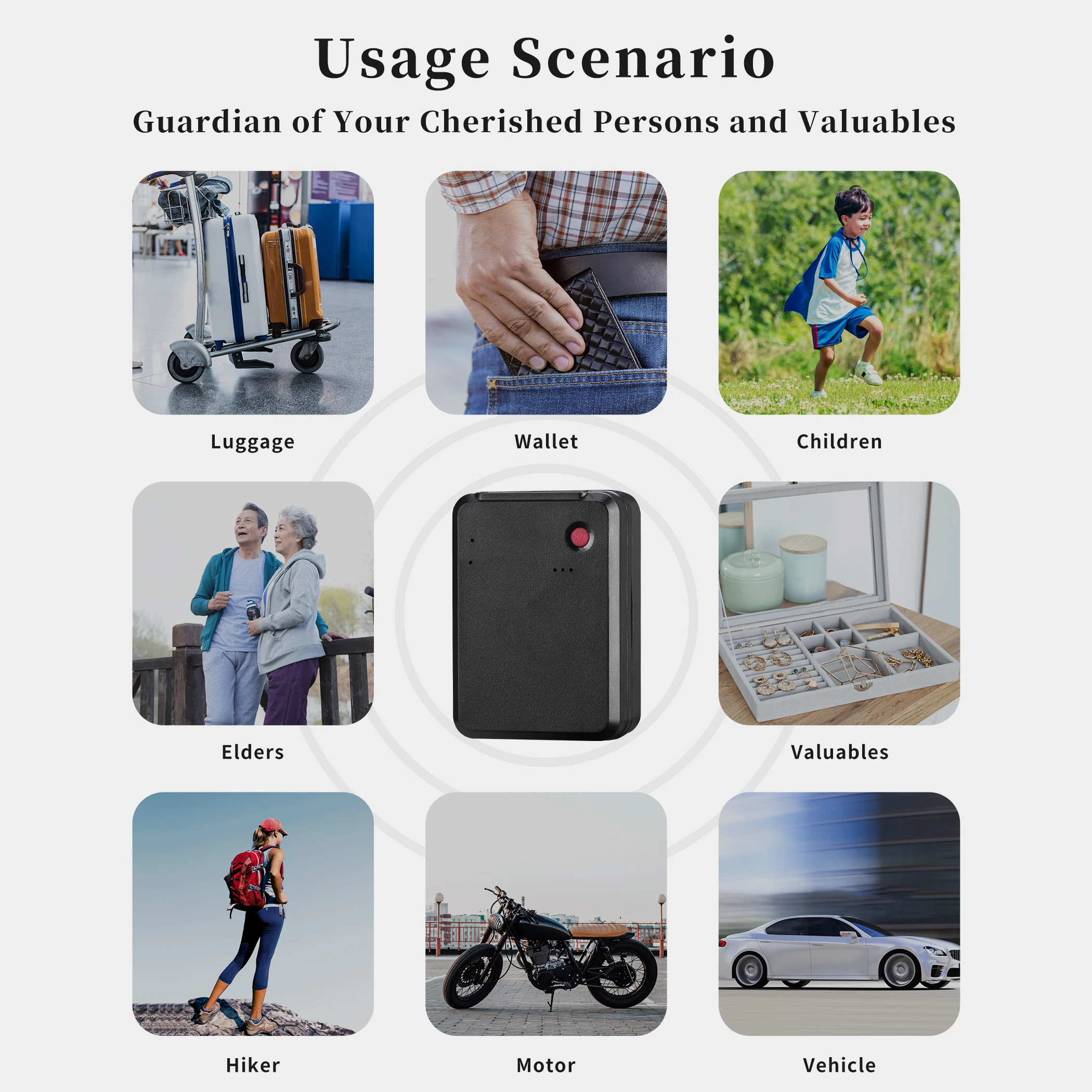 Multi-Alarms Big Battery 10000mAh  Multifunctional global 4G Car/RV/truck etc. GPS Tracker Magnetic  Free APP on Android IOS/PC