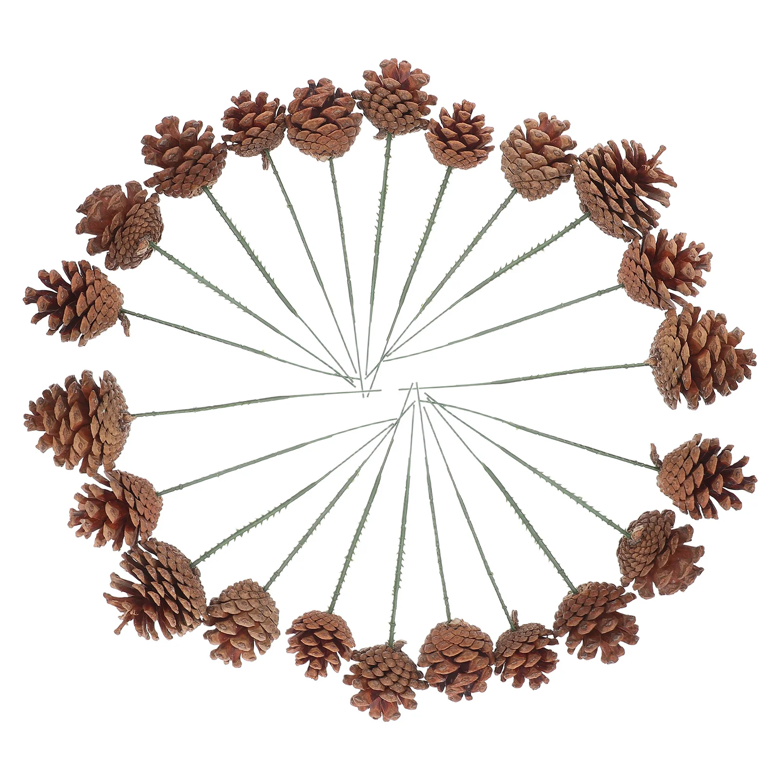 

30pcs Christmas Decorations, Natural Pinecone Picks, Farmhouse Holiday Floral Arrangements, Diy Pine Branch Stems For Vase