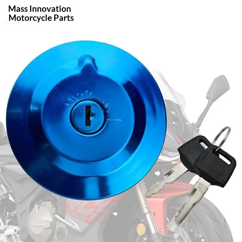 Motorcycle Fuel Tank Cap Anti Theft: Lock Gas Oil Cover Keys Motorbike Replacement Modification