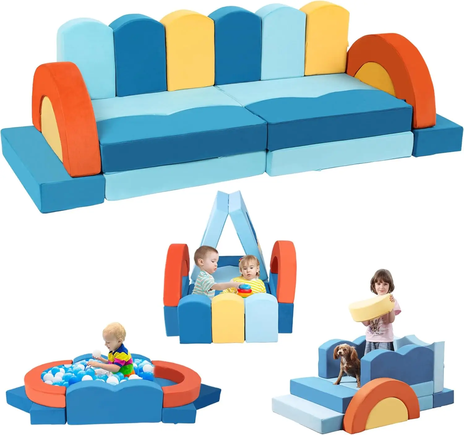 Kids for Playroom Bedroom Living Rooms Toddler for Inspiring Child Creativity, Ocean Theme Modular